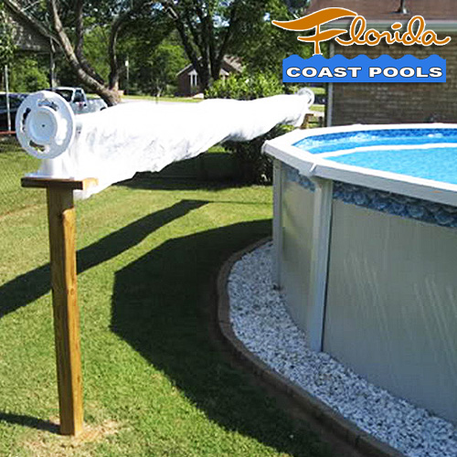 DYI solar pool cover reel for Florida above ground pools.